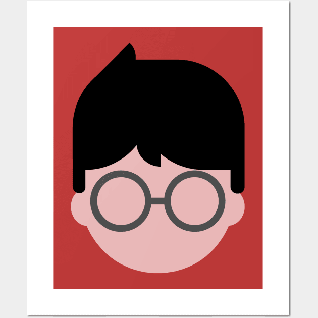 Glasses Nerd Wall Art by bluevolcanoshop@gmail.com